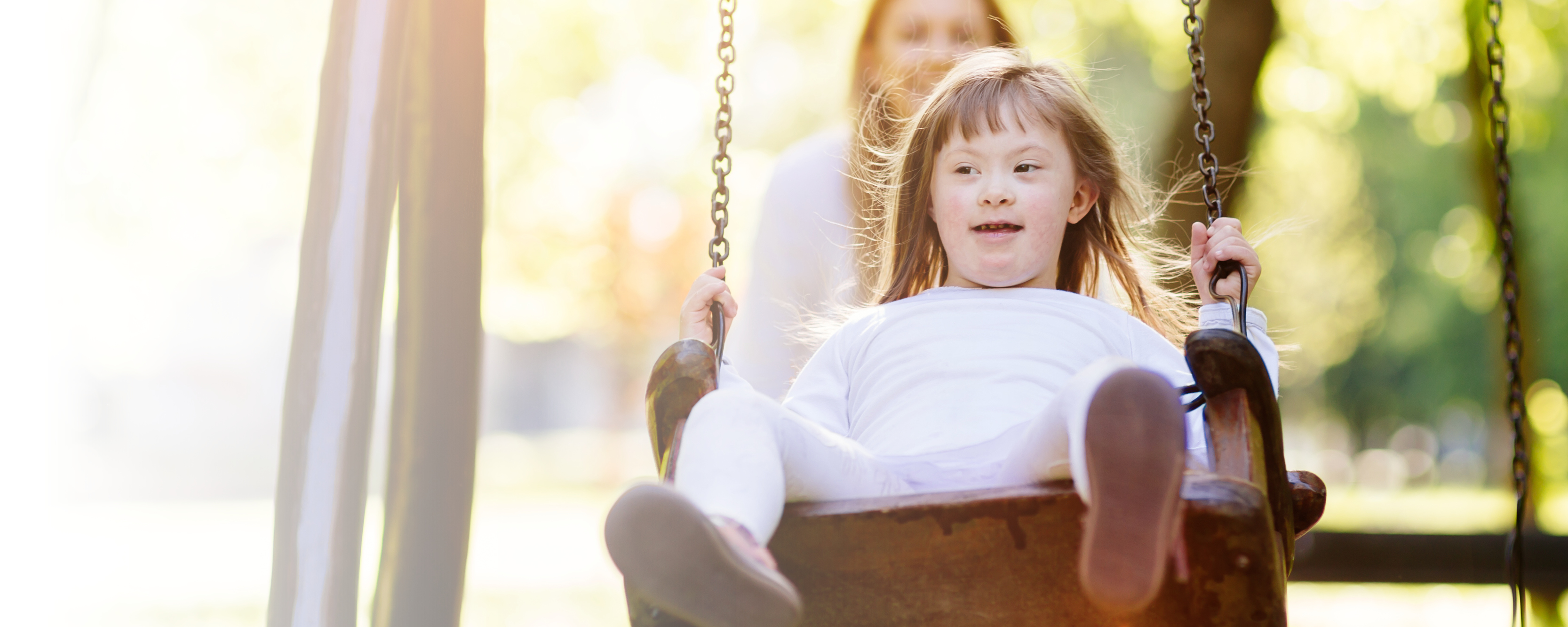girl in swing