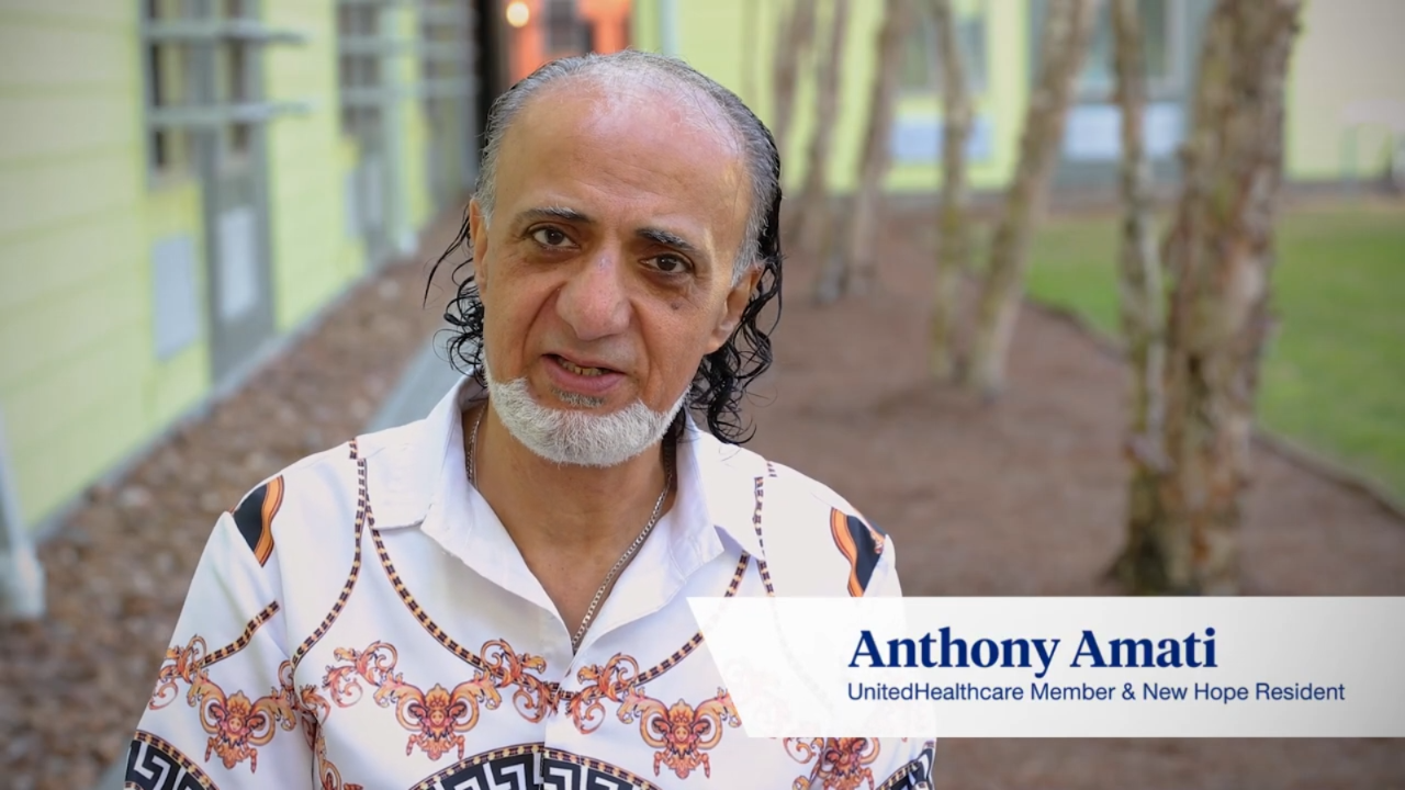 UnitedHealthcare & New Hope Housing Partnership: Member Perspective with Mr. Amati video still