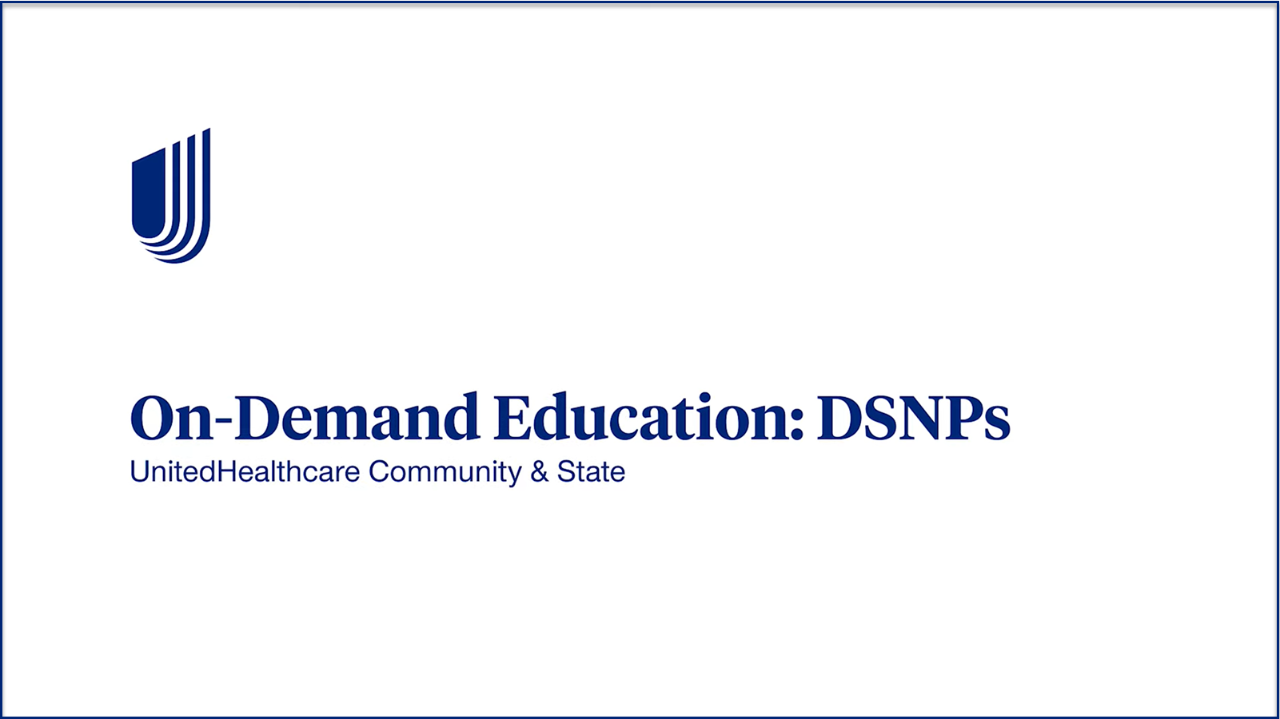 On-Demand Education: Dual Special Needs Plans (DSNP) video still