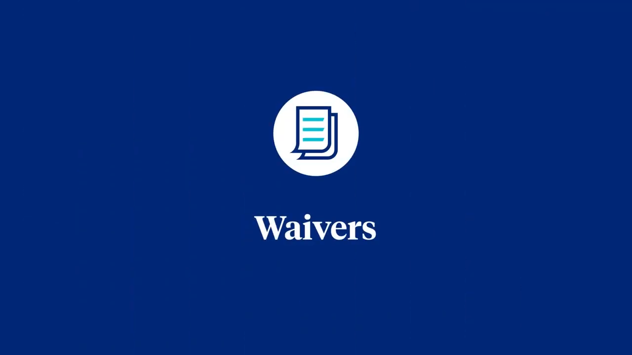 On-Demand Education: Waivers video still