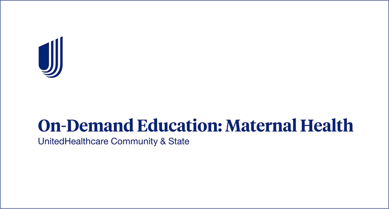 On-Demand Education: Maternal Health and Medicaid Video Still