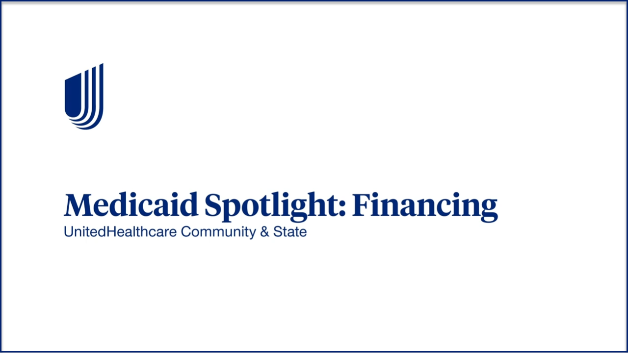 Medicaid-Spotlight: Financing video still